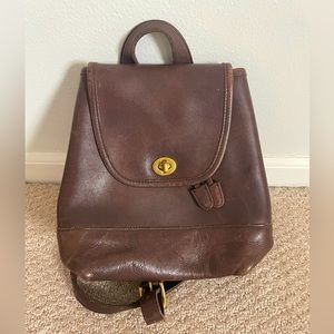 Vintage Coach mini backpack purse